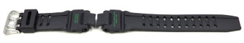 Ersatzarmband Casio schwarz grüne Schrift f. GA-1100-1A3 GA-1100 aus Kunststoff (Resin)