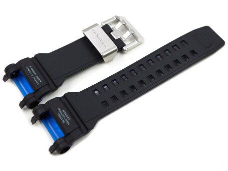 Casio Uhrenband schwarz/blau Carbon/Resin für...