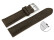 Uhrenarmband Leder pflanzlich gegerbt dunkelbraun mit Schnellwechsel-Federsteg 18mm 20mm 22mm