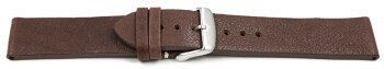 Uhrenarmband Rindleder Berlin Soft Vintage dunkelbraun 22mm Stahl