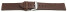 Uhrenarmband Rindleder Berlin Soft Vintage dunkelbraun 22mm Stahl
