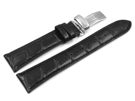 Casio Ersatzuhrenarmband Leder schwarz für EFB-560SBL