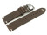 Uhrenarmband - Rindleder - Rustikal - Soft Vintage - dunkelbraun - Butterfly-Schließe 18mm Stahl