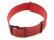 Uhrenarmband - Rot - echtes Leder - Nato - Schwarze Metallteile 22mm