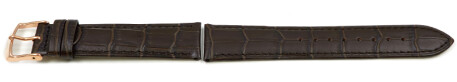 Ersatzarmband Lotus Leder dunkelbraun für 18158