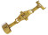 Einzel-Schließe - Butterfly - Gold - Edelstahl - poliert 18mm