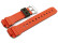 Uhrenarmband Casio DW-6900LU-3 olivgrün innen orange aus Kunststoff