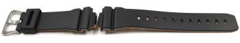 Uhrenarmband Casio DW-6900LU-1 schwarz innen khaki aus Kunststoff