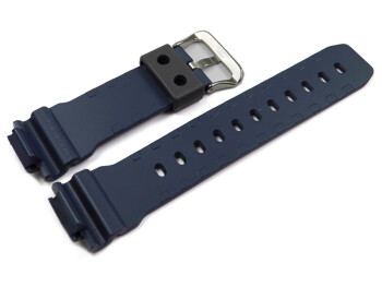Uhrenarmband Casio DW-6900LU-8 grau innen blau aus Kunststoff