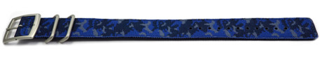 Casio Wende Uhrenarmband camouflage blau DW-5600LU-2 aus Textil