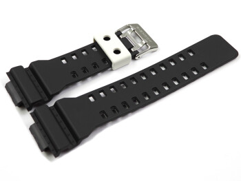 Resin Uhrenarmband schwarz Casio f. GA-100BW, GA-110BW