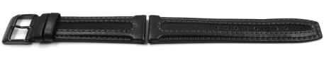 Festina Uhrenarmband schwarz Leder/Textil für F20351/3 F20351