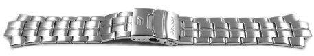 Metall Uhrenarmband Casio EF-340SB Edelstahl