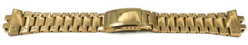 Casio goldfarbenes Edelstahl Uhrenarmband poliert...