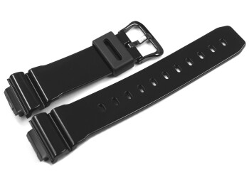 Ersatz-Uhrenarmband Casio schwarz glänzend f....