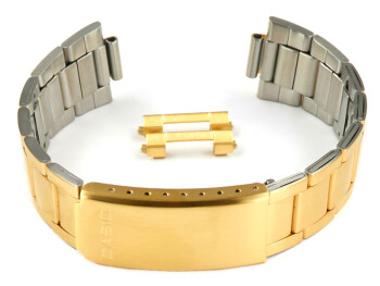 Edelstahl Ersatz-Uhrenarmband Casio MTP-1150N MTP-1130N Edelstahl goldfarben