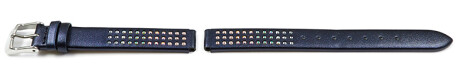 Festina Leder Uhrenarmband blau F20407/2 F20407 mit Swarovski Elementen