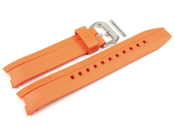 Uhren Ersatzarmband Casio Resin orange für...