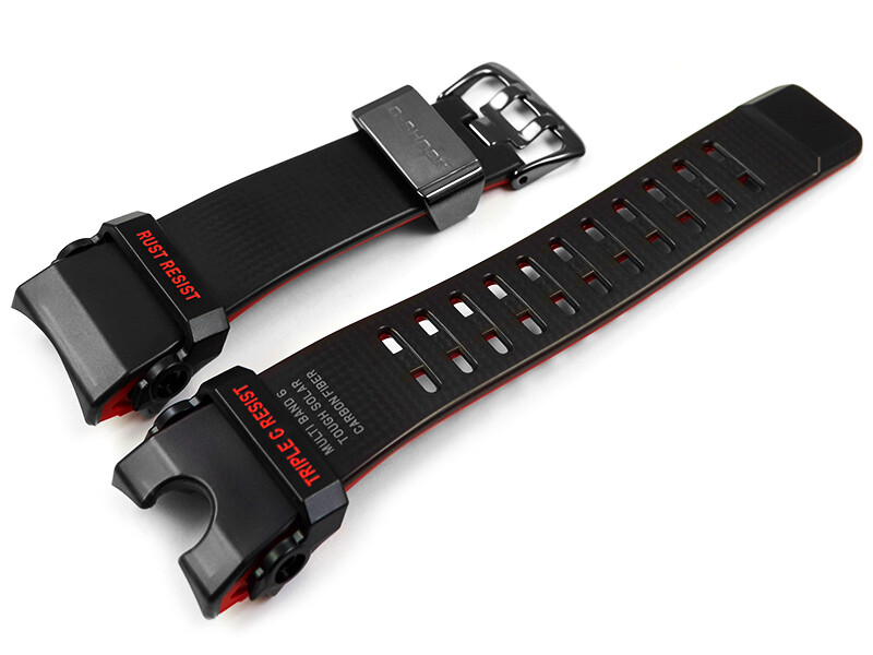 CASIO Herenkwartshorloge Met Roestvrijstalen Armband GWG B1000 1A4ER Rood Band 638102916