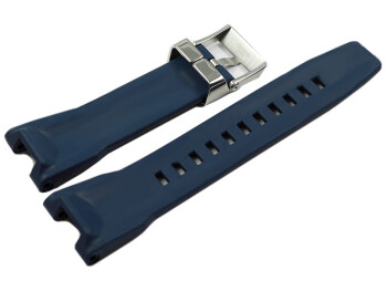 Casio Ersatzarmband schwarz Karbonoptik innen blau...