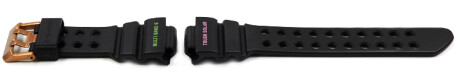 GWF-A1000BRT Uhrenarmband Casio Frogman schwarz grüne und pinke Schrift