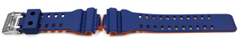 Casio Uhrenarmband blau innen rot orange GA-100L-2A...