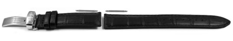 Ersatzband Casio schwarz EFR-510L EFR-510L-1AV Uhrenarmband Leder