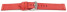 Uhrenarmband rot Veluro Leder ohne Polster 18mm 20mm 22mm 24mm