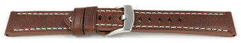 Armband hellbraun Miami Leder ohne Polster 20mm 22mm 24mm 26mm