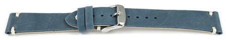 Uhrenarmband dunkelblau Leder Modell Fresh 18mm 19mm 20mm 22mm