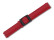 Uhrenarmband - Leder - passend für Swatch - rot - 17mm