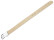 Durchzugsband für feste Stege Leder weiß 18mm Gold