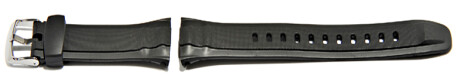 Ersatzuhrenarmband Casio f. WVA-430 WVA-470 Uhrenarmband Kunststoff schwarz