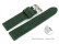 Schnellwechsel Uhrenarmband dunkelgrün Veluro Leder ohne Polster 18mm 20mm 22mm 24mm