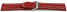 Schnellwechsel Uhrenarmband gepolstert Kroko Prägung Leder rot 18mm 20mm 22mm 24mm 26mm 28mm
