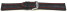 Schnellwechsel Uhrenarmband gepolstert Kroko Prägung Leder schwarz rote Naht 18mm 20mm 22mm 24mm 26mm 28mm