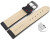 Schnellwechsel Uhrenarmband gepolstert Kroko Prägung Leder schwarz rote Naht 18mm 20mm 22mm 24mm 26mm 28mm