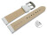 Schnellwechsel Uhrenarmband gepolstert Kroko Prägung Leder weiß 18mm 20mm 22mm 24mm 26mm 28mm
