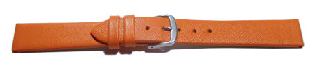 Schnellwechsel Uhrenarmband Leder Business orange 12-22 mm