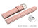 Schnellwechsel Uhrenarmband - echt Leder - Kroko Prägung - rosa - 12-22 mm