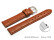 Schnellwechsel Uhrenarmband - echt Leder - Kroko Prägung - hellbraun - 12-22 mm