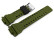 Casio Uhrenarmband schwarz innen grün GA-100L-1A GA-100L-1
