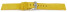 Schnellwechsel Uhrenarmband gelb Veluro Leder ohne Polster 18mm