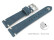 Schnellwechsel Uhrenarmband dunkelblau Leder Modell Fresh 22mm Stahl