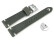 Schnellwechsel Uhrenarmband dunkelgrau Leder Modell Fresh 22mm Gold