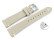 Schnellwechsel Uhrenarmband beige Leder Modell Fresh 18mm Gold