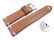 Schnellwechsel Uhrenarmband Rindleder Rustikal Soft Vintage braun 18mm Stahl