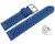 Schnellwechsel Uhrenarmband Leder Style blau 16mm Gold