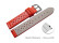 Schnellwechsel Uhrenarmband Leder Style rot 16mm Stahl