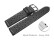 Schnellwechsel Uhrenarmband Leder Style schwarz 18mm Stahl